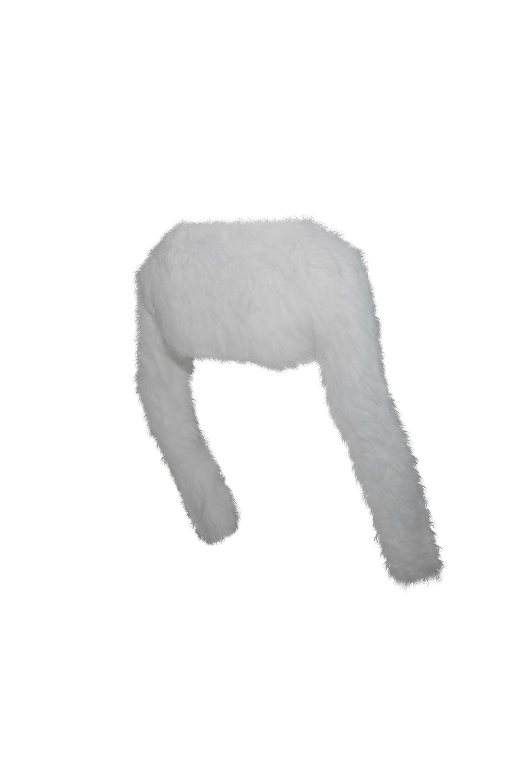 S fuzzy tops cropped