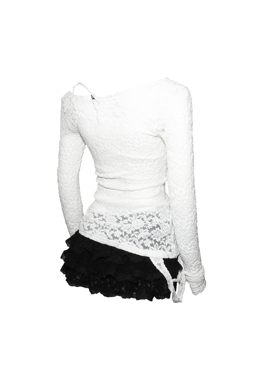 lace tiered dress mini