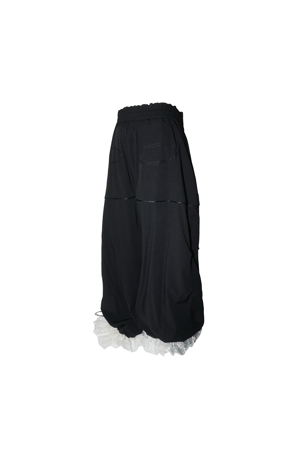 パンツ theredthread S nylon jersey pants lace パンツ THEREDTHREAD S nylon jersey pants lace THEREDTHREAD