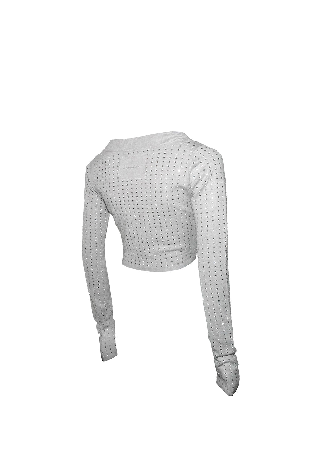 S rhinestone cardigan cropped