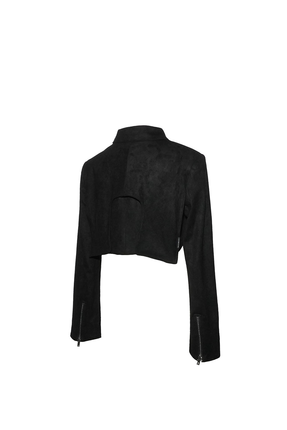 S suede cutout jacket