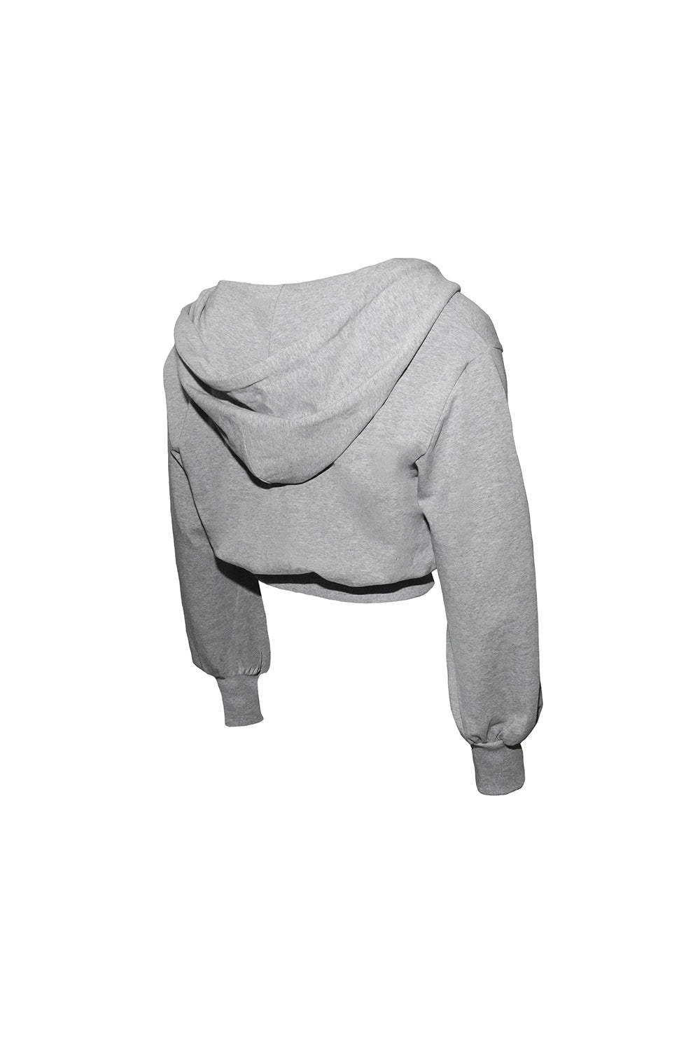 emblem cropped hoodie