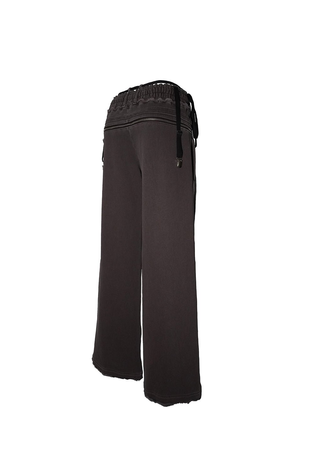 garter zip sweat pants