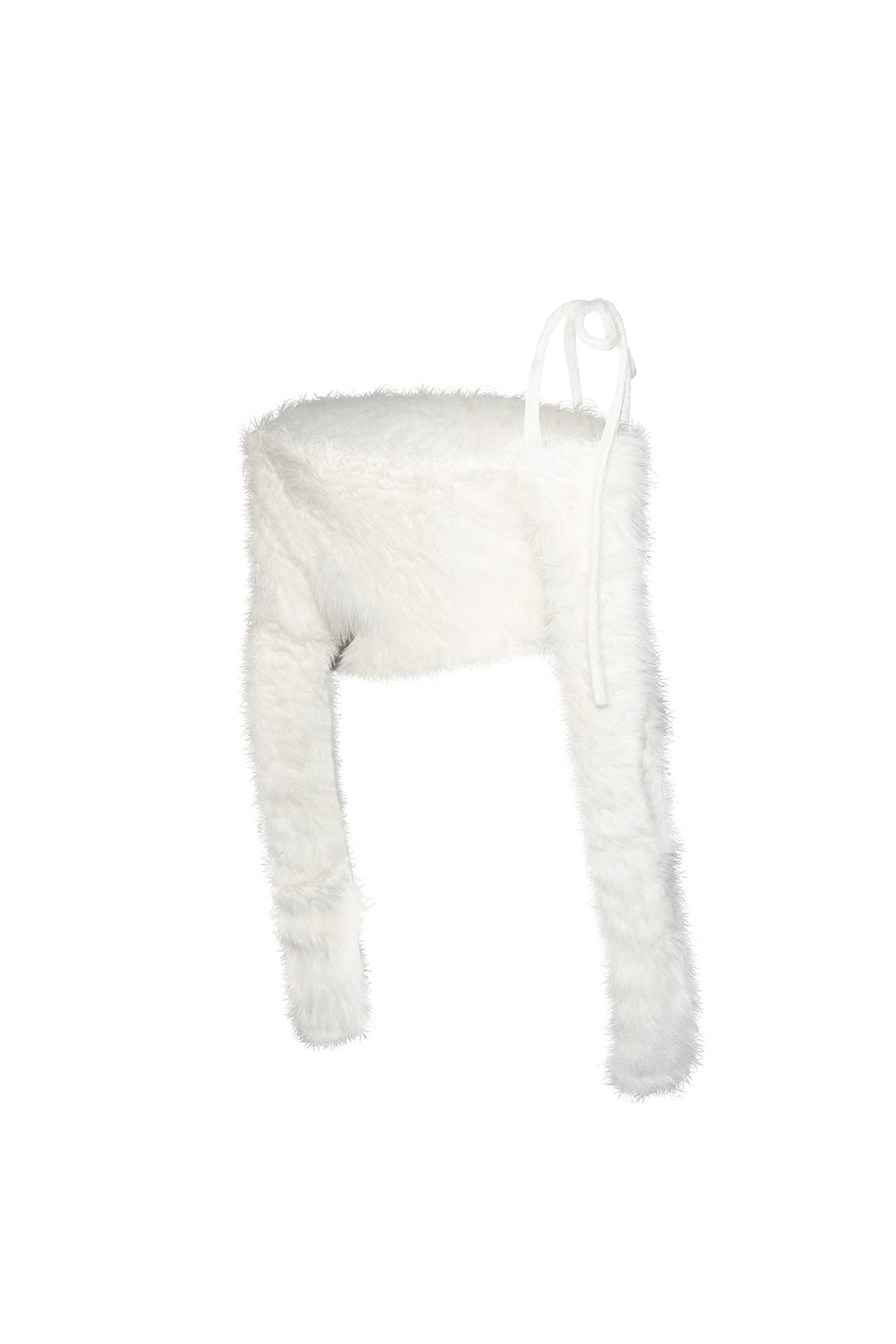 S feather knit cropped