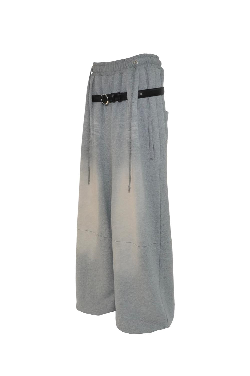 S blasted belt sweat pants