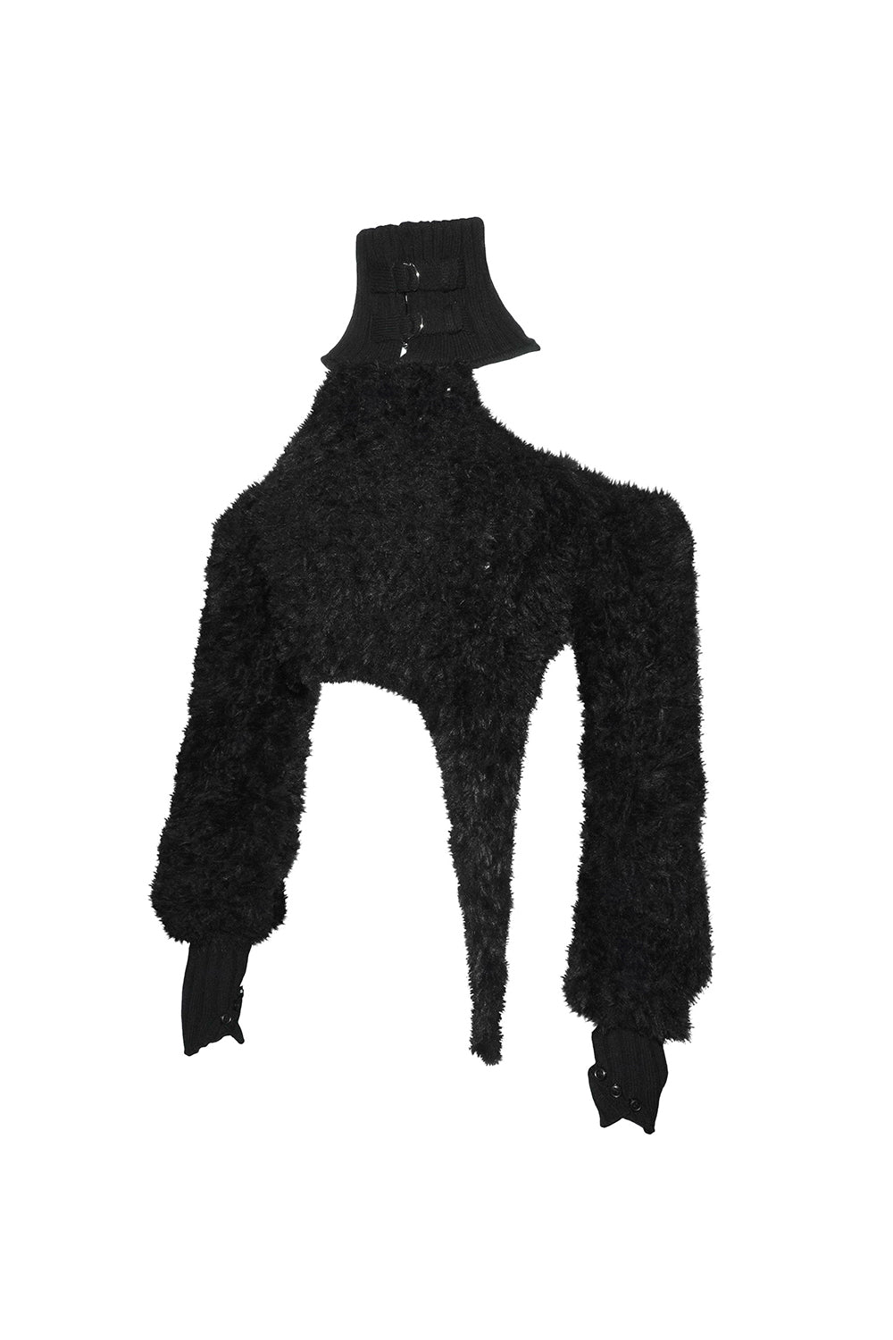 fuzzy harness knit