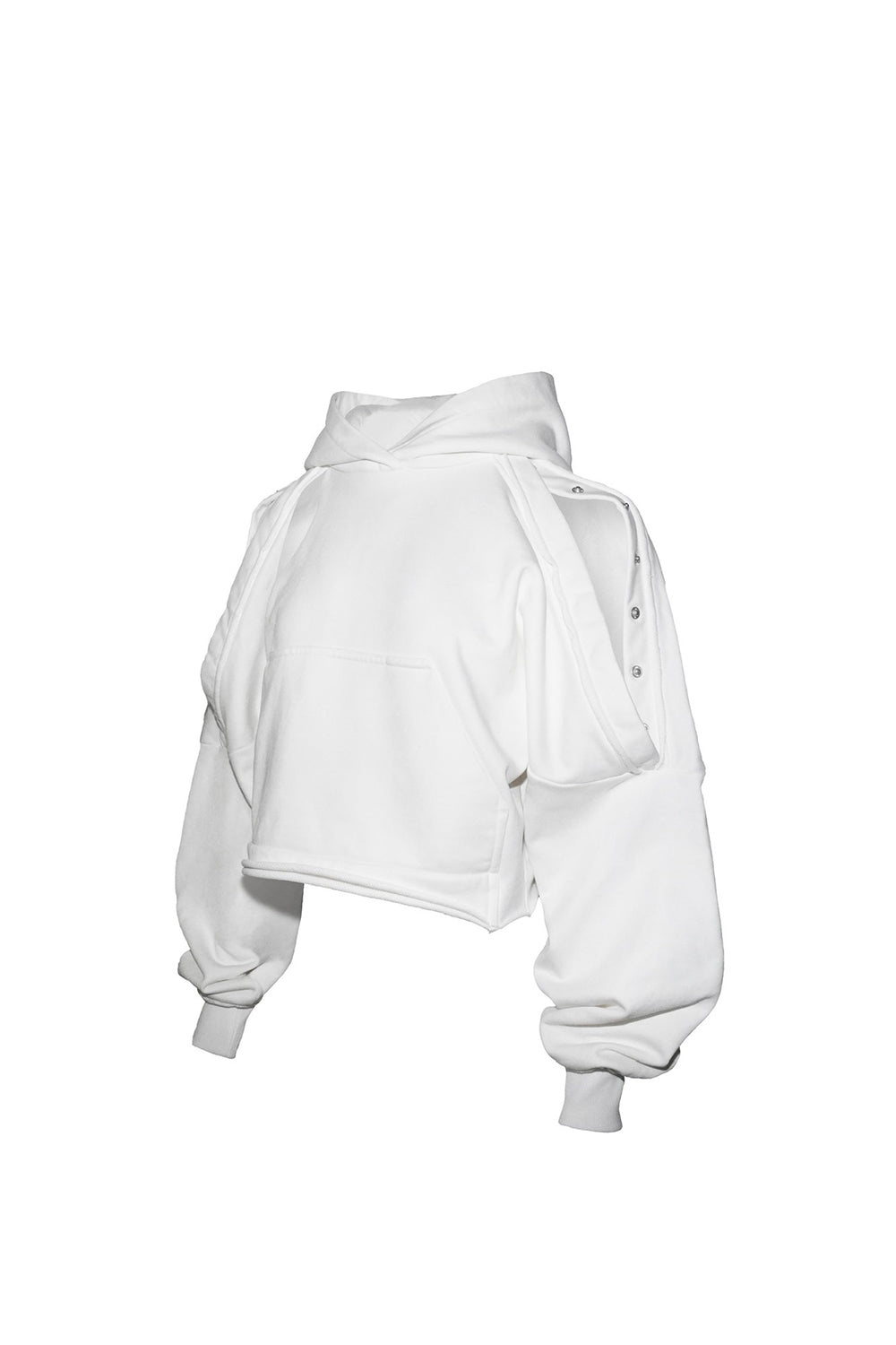 S open shoulder hoodie