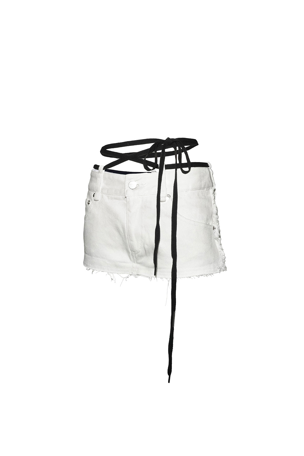 corded script skirt mini