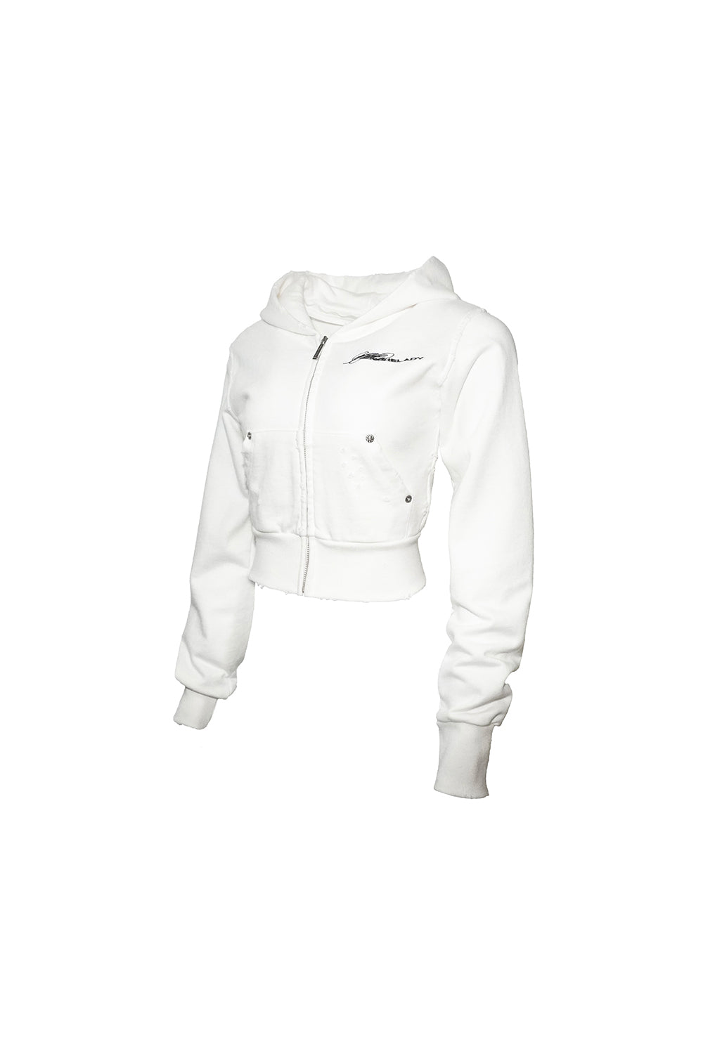 zipup hoodie cropped