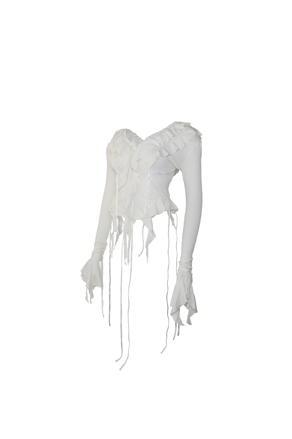 S dot flow frill tops