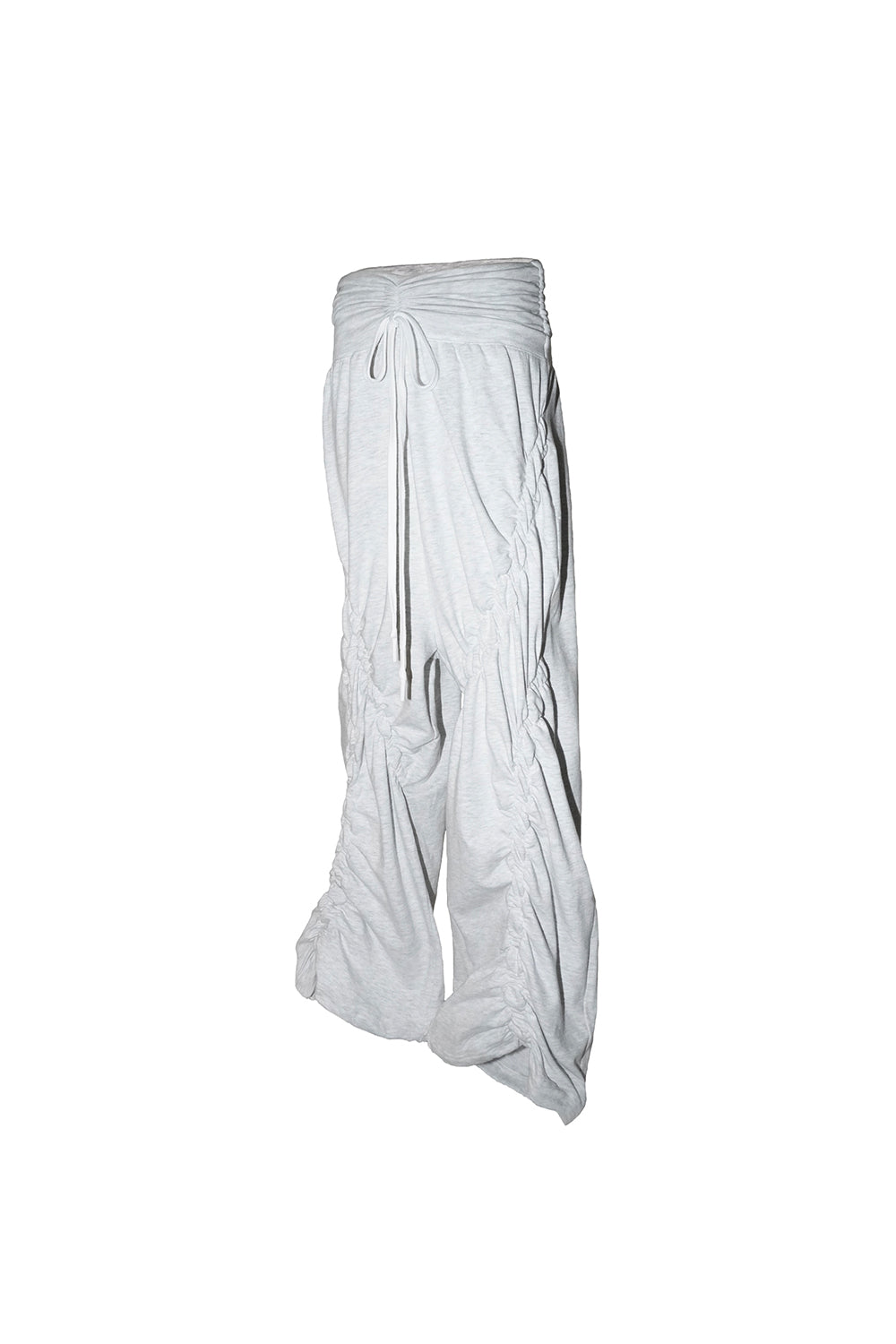 S ribbon smocking sweat pants