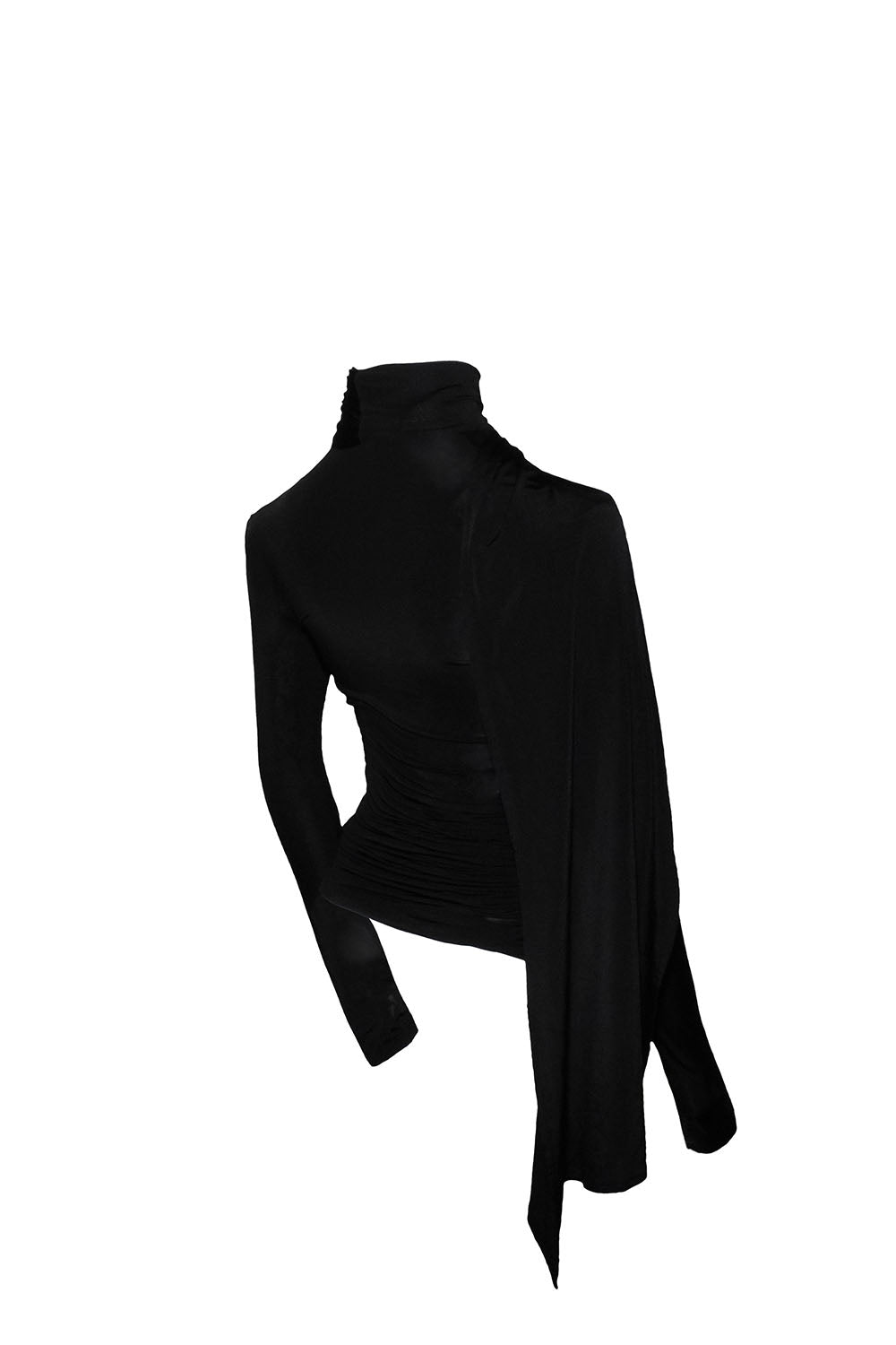 S asymmetric drape tops
