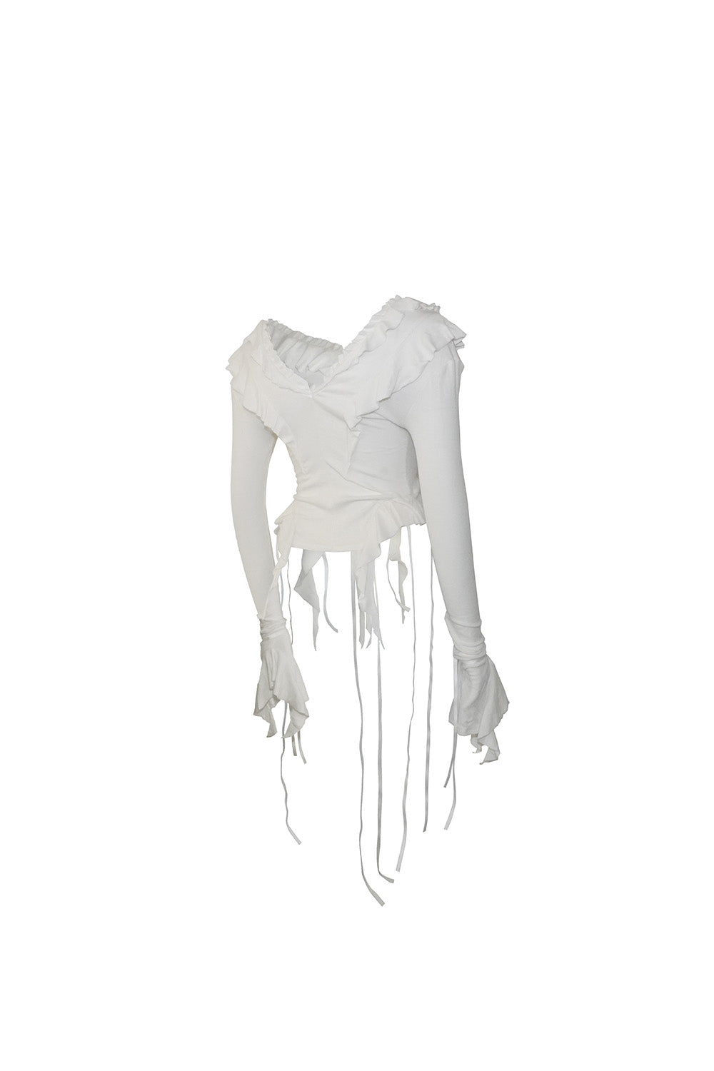 S dot flow frill tops