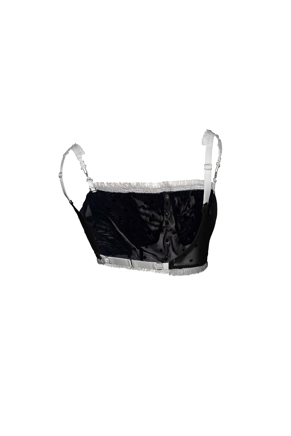 dot ruched tulle set