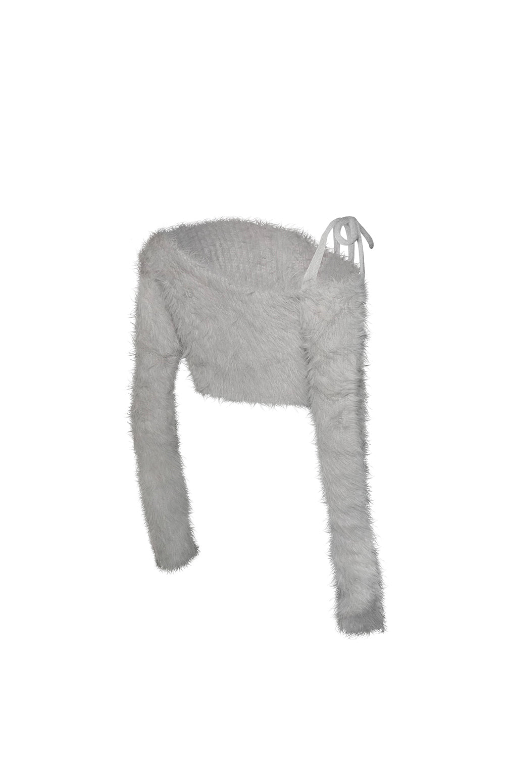 S feather knit cropped