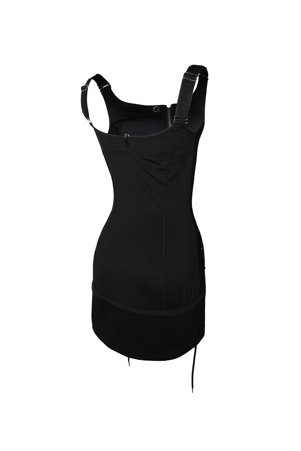 jersey zip dress mini