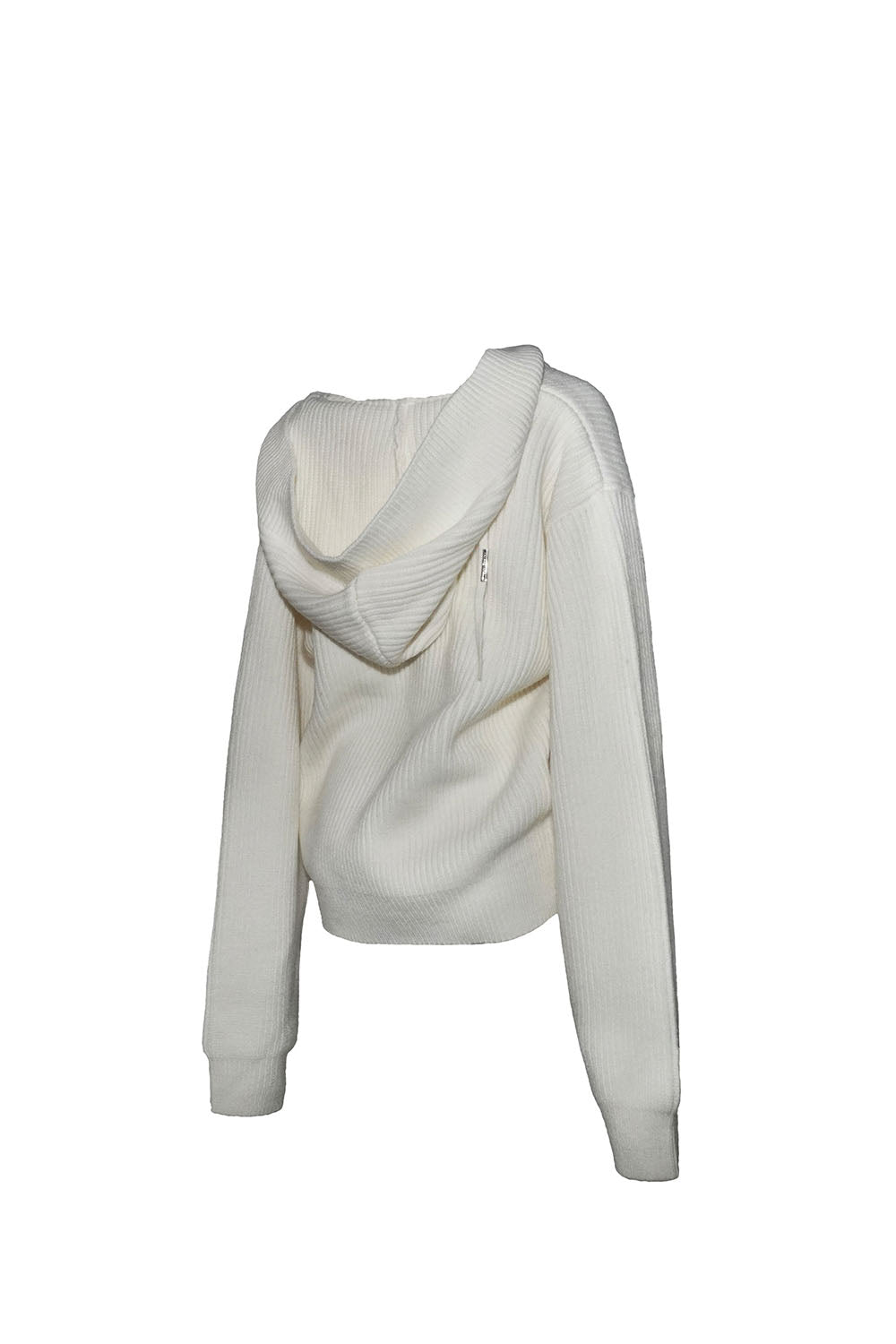 S button knit hoodie