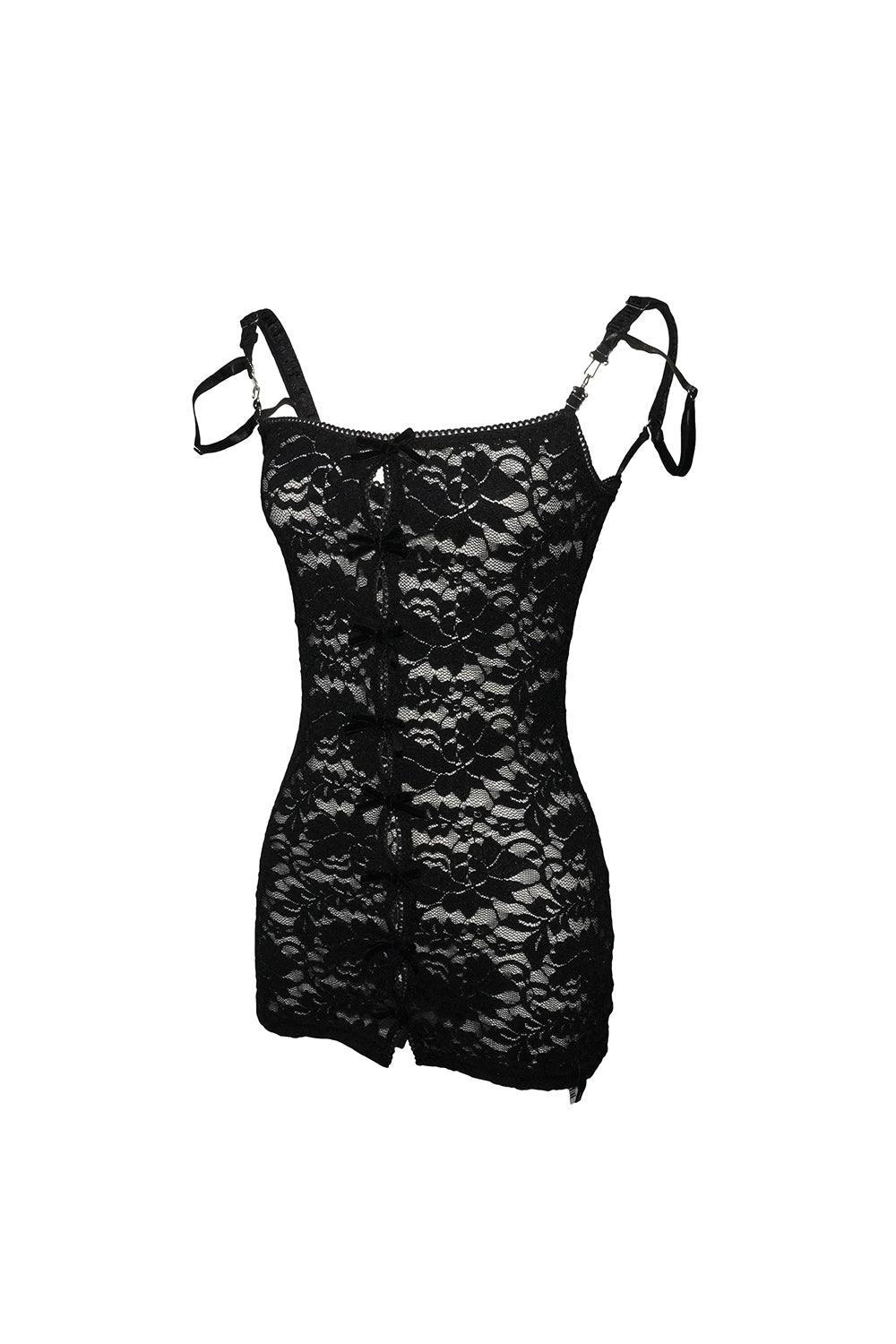 lace cami shorts set ribbon