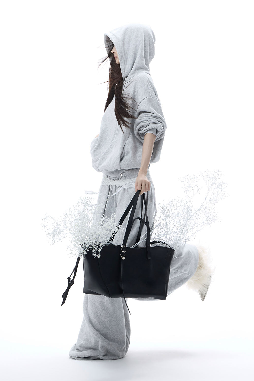 S tucked sweat pants heart