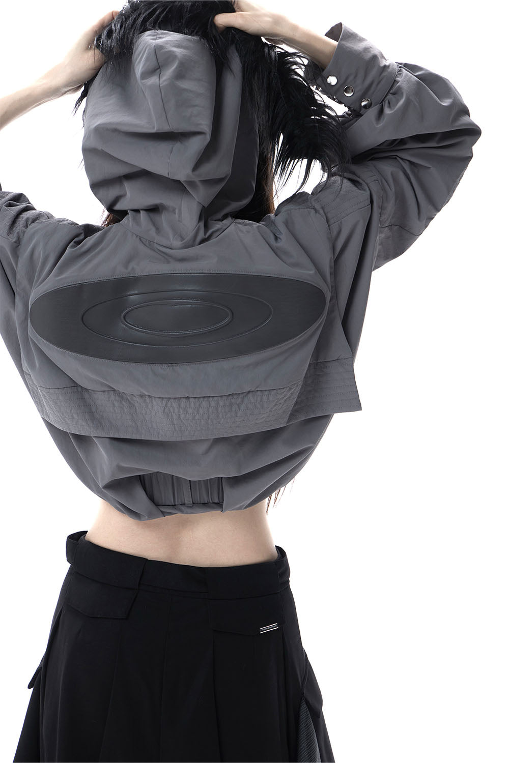 S eyelet nylon jacket