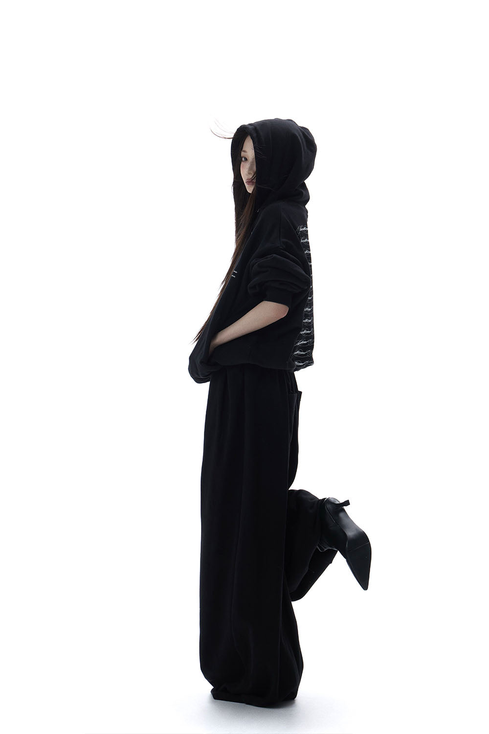 S logo pullover hoodie