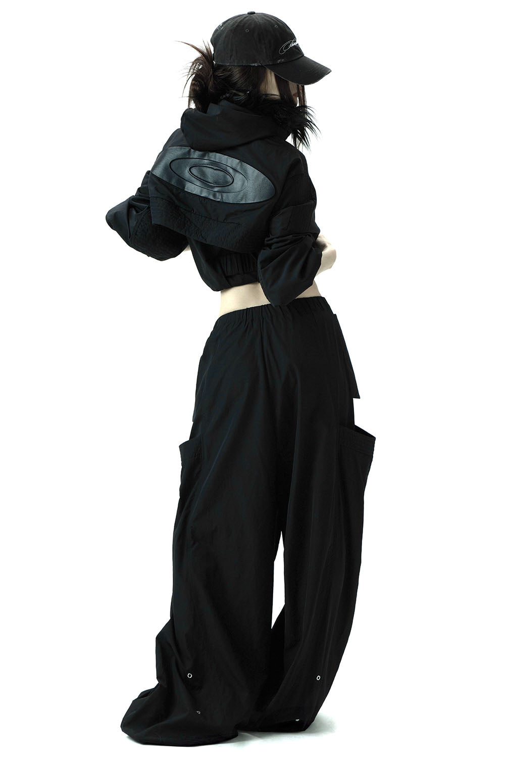 S eyelet nylon jacket