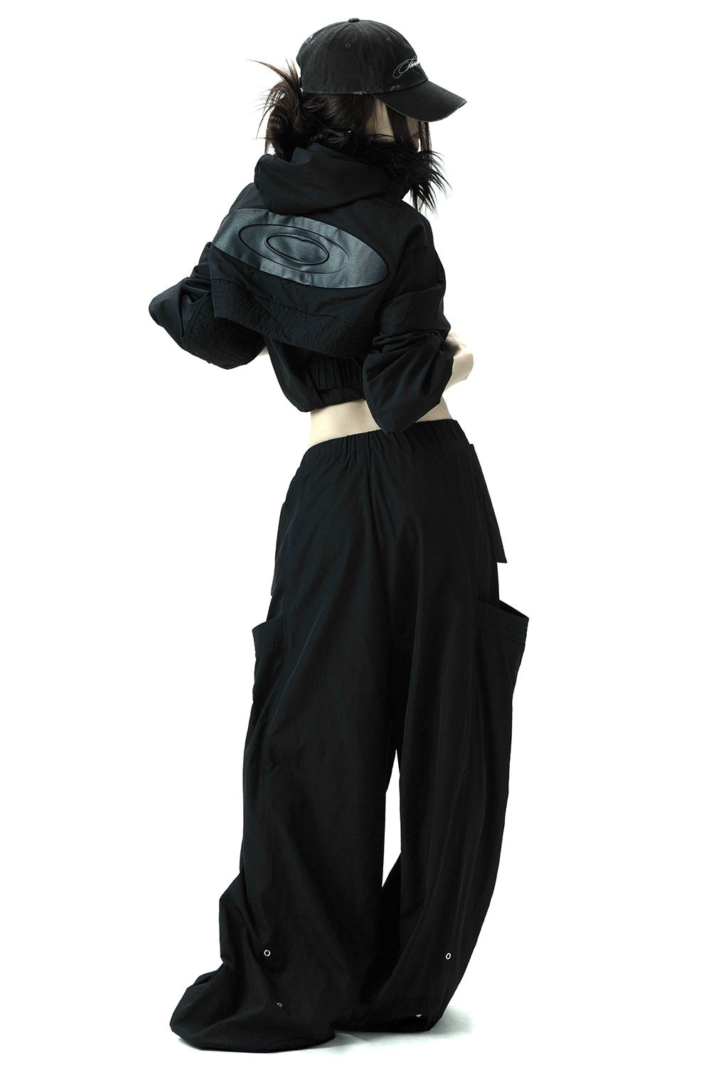 S eyelet nylon pants