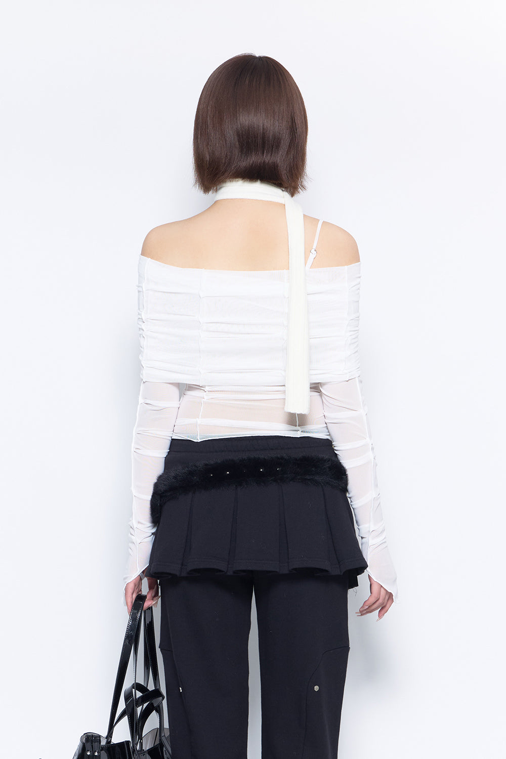 トップス Theredthread S twist off shoulder tops THEREDTHREAD / ザレッドスレッド】S offshoulder tops petal