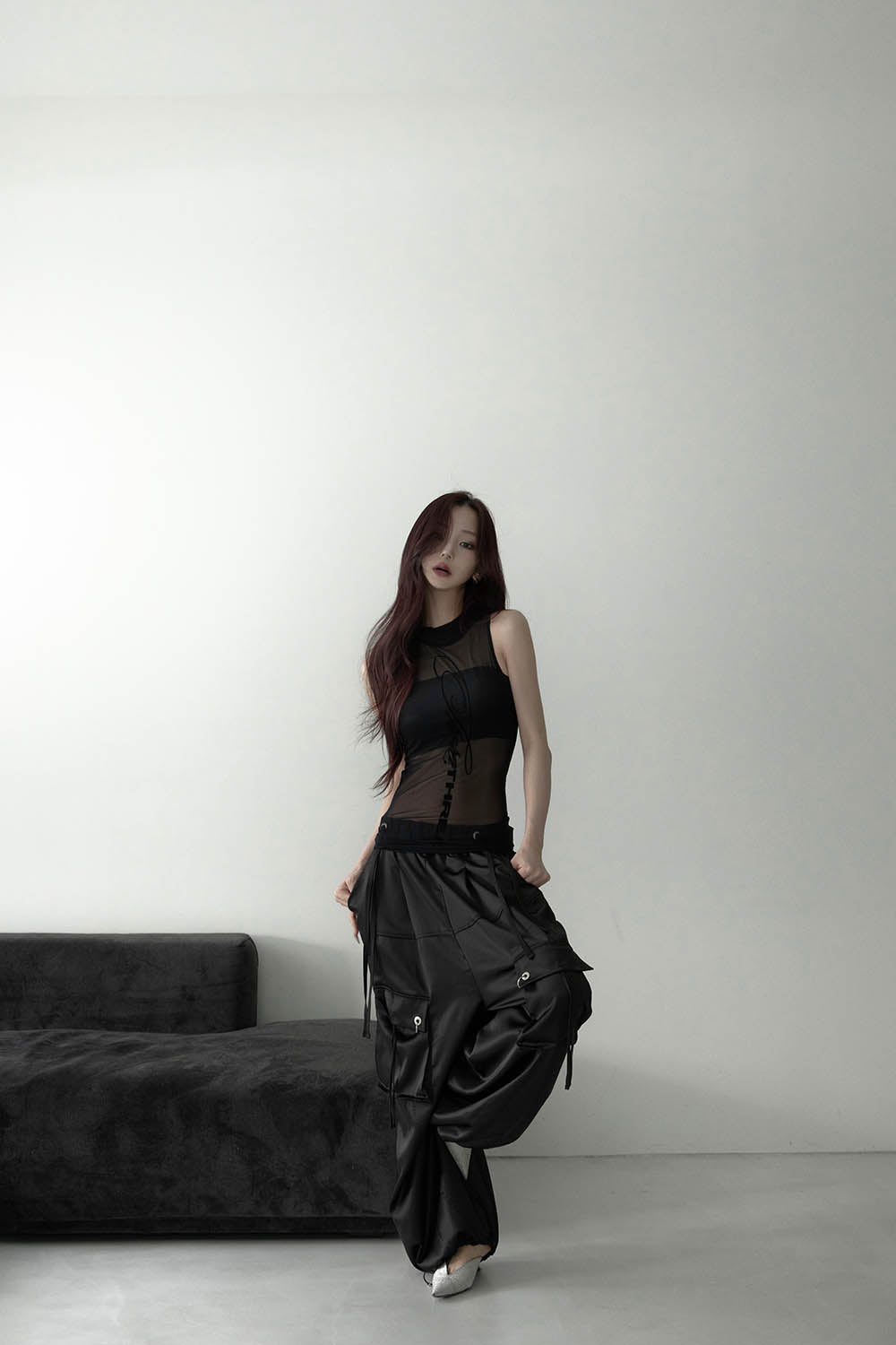 パンツ THEREDTHREAD S pierce cargo pants THEREDTHREAD / ザレッドスレッド】S pierce cargo pants