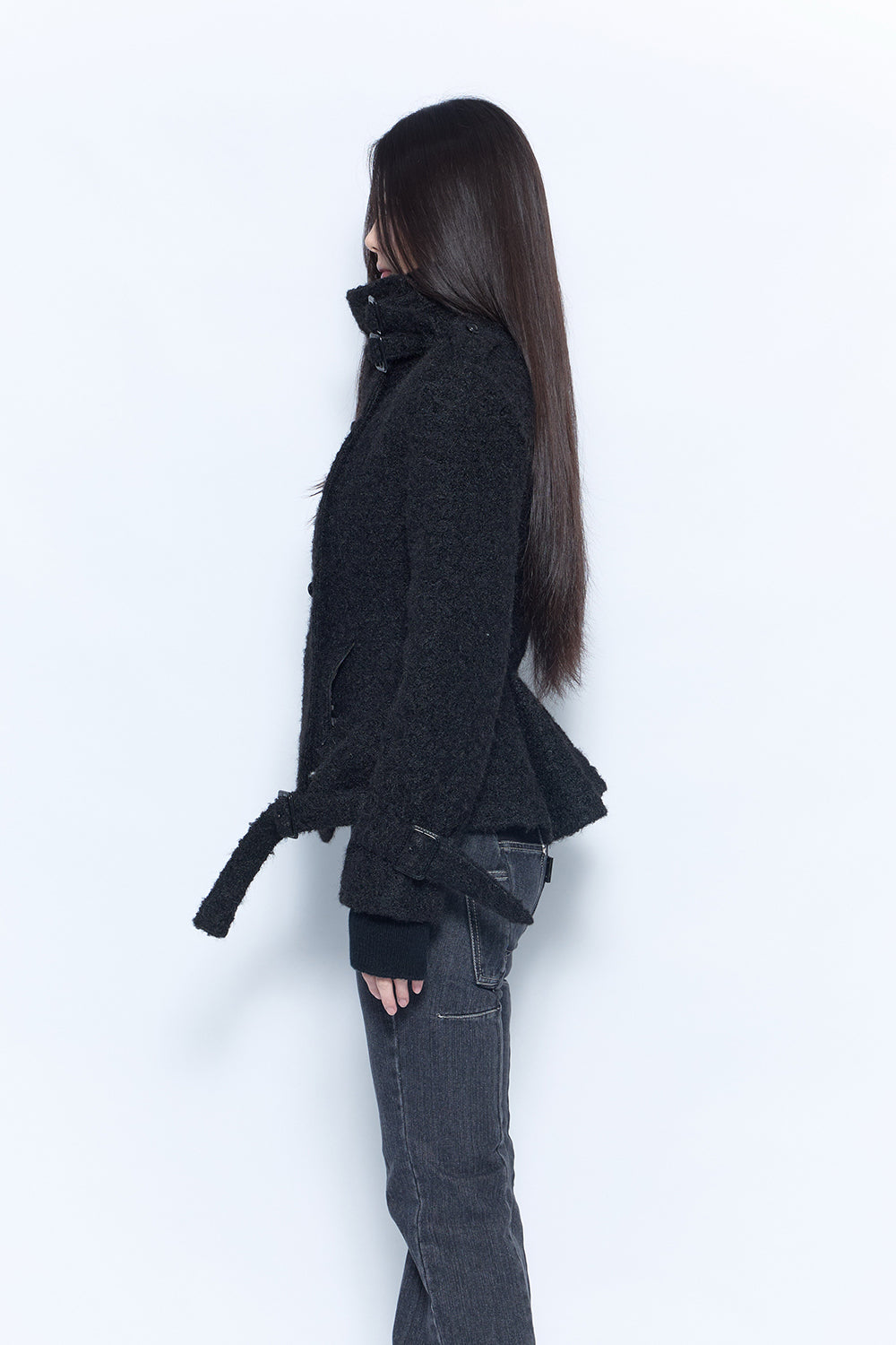 sculpt boucle coat