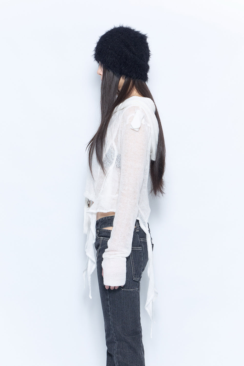 slash zip tail tops
