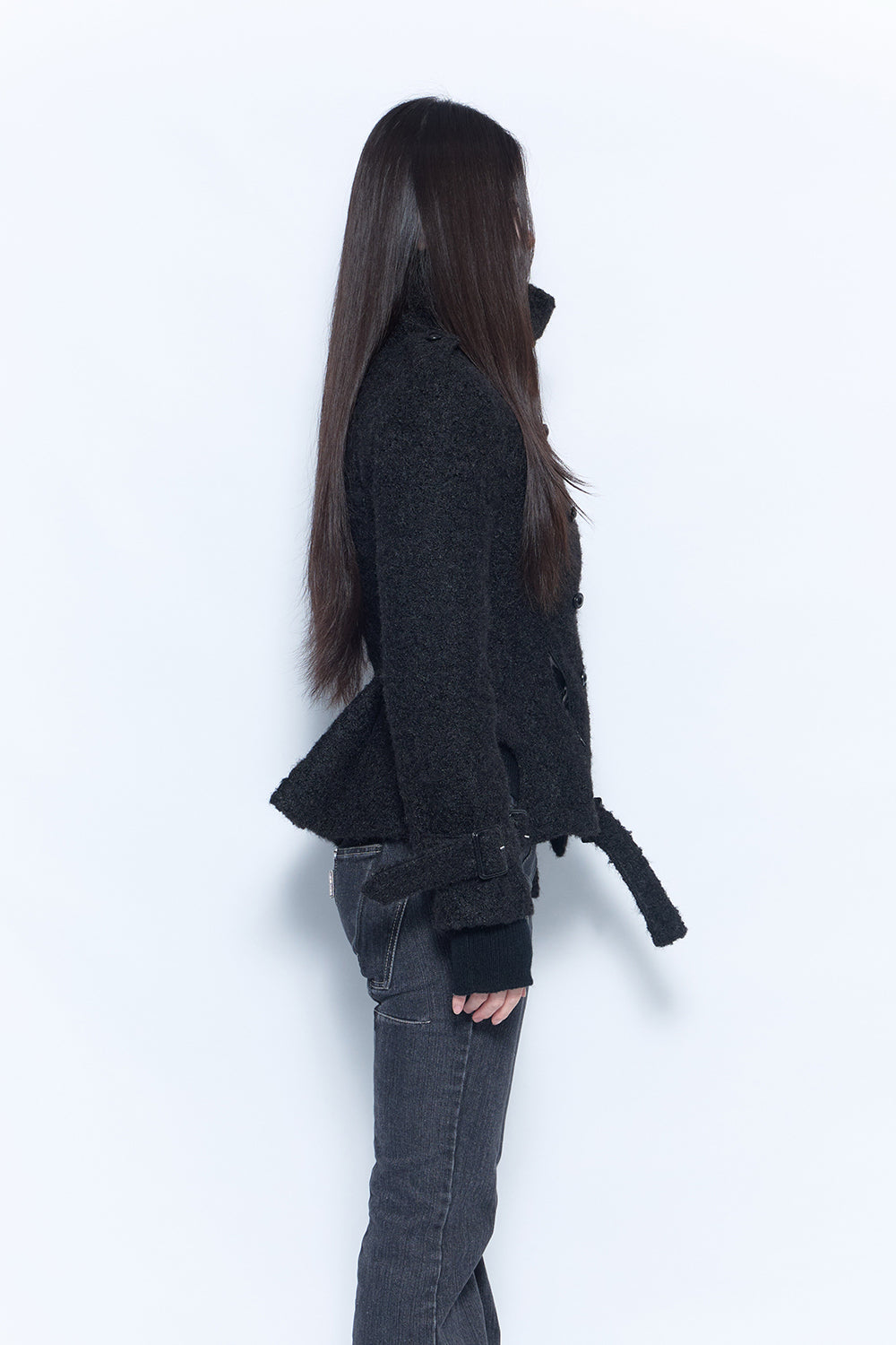 sculpt boucle coat