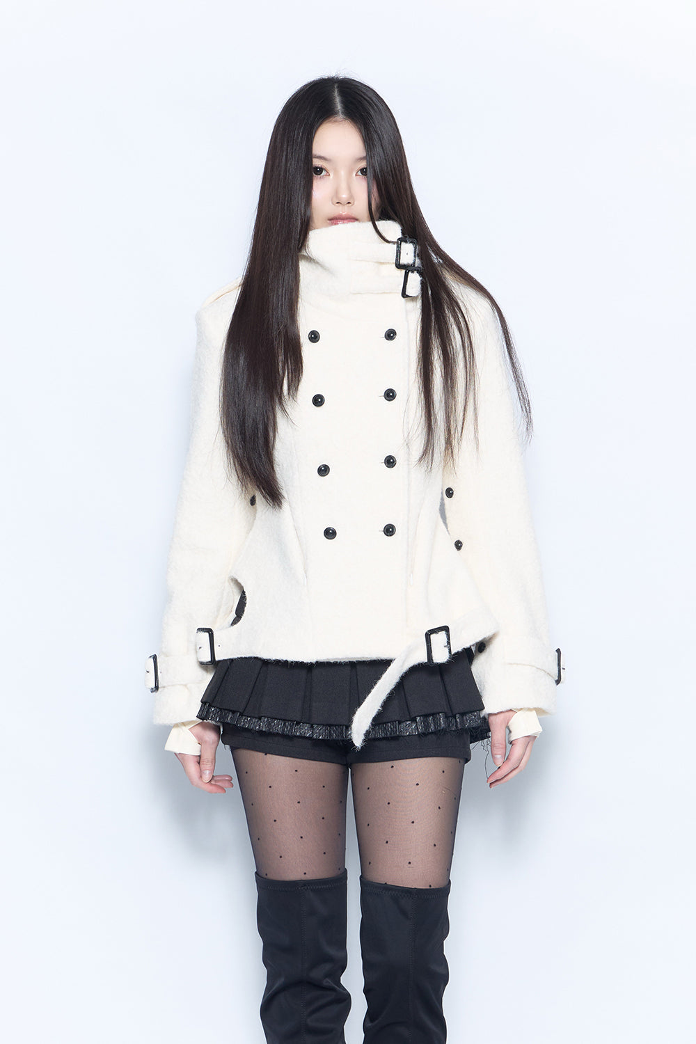 sculpt boucle coat
