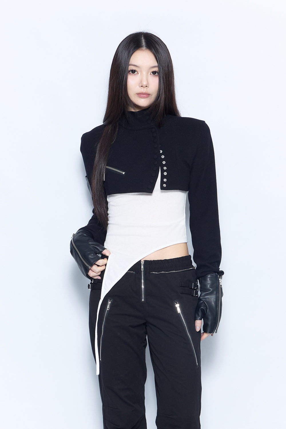asymmetrical bolero set