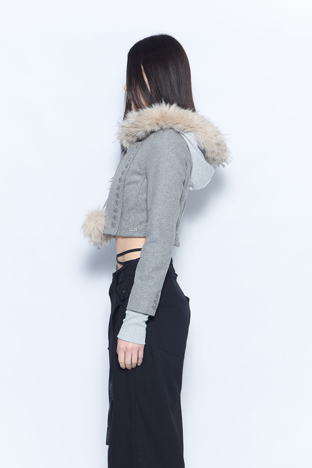 layered trim jacket