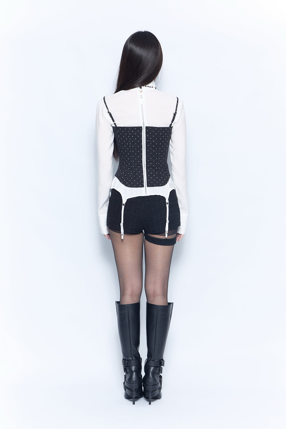 garter button shorts
