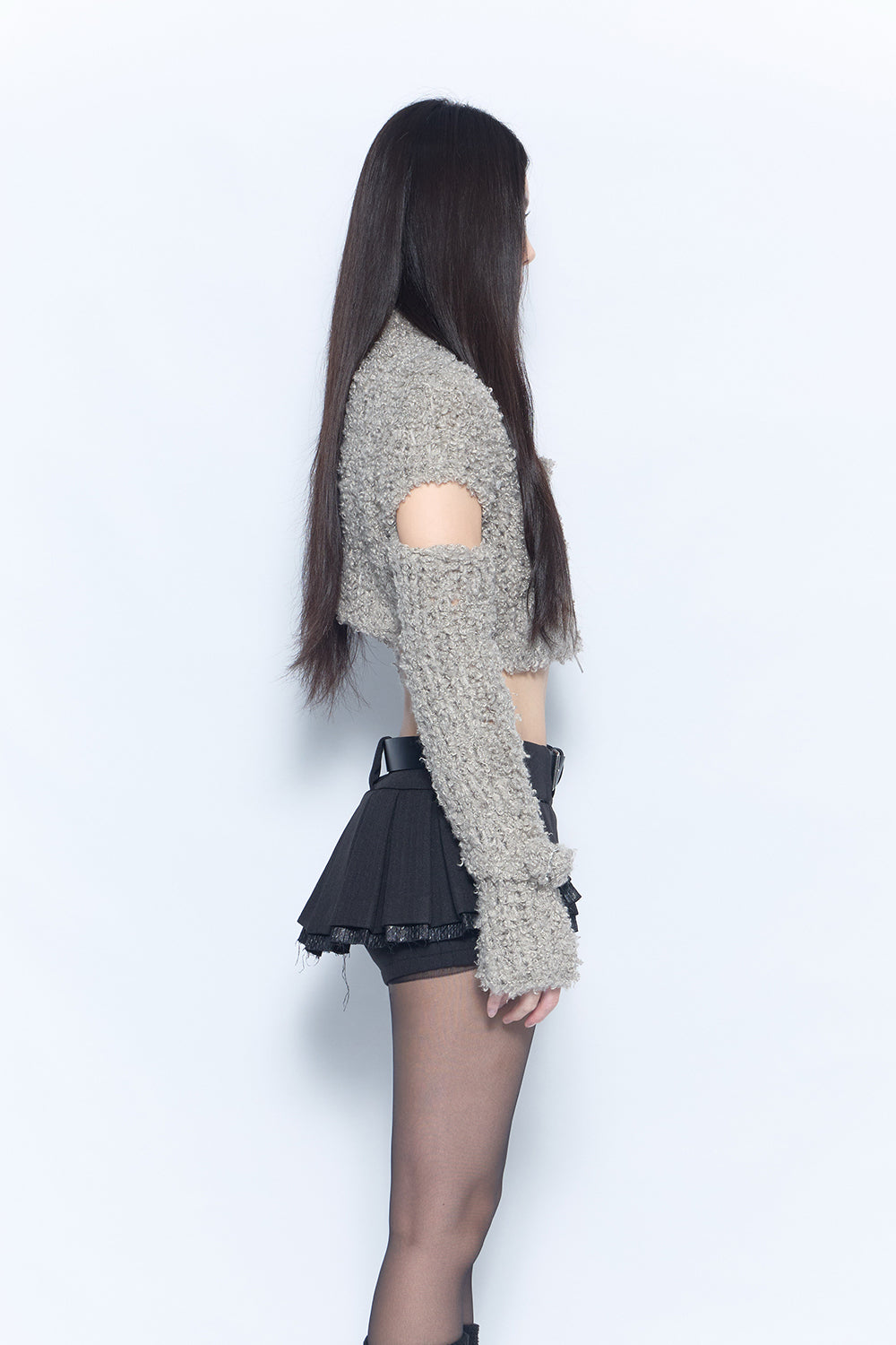 hand knit zip jacket