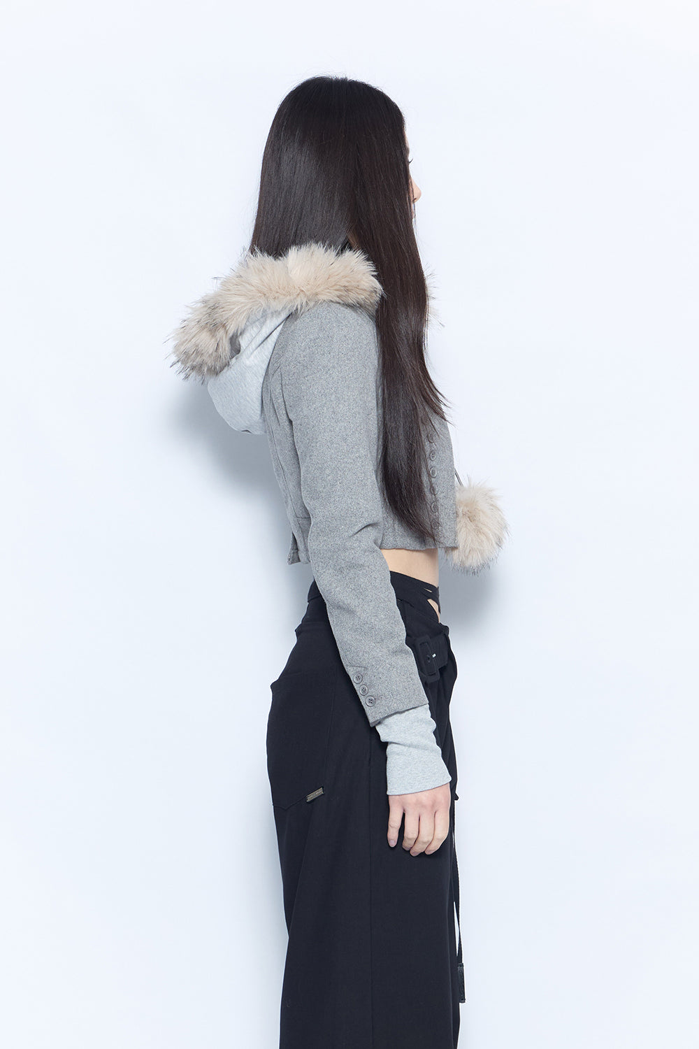 layered trim jacket