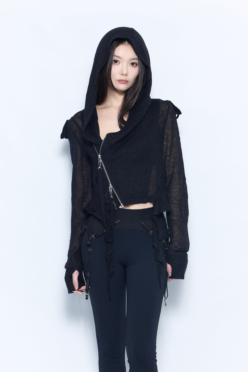 slash zip tail tops