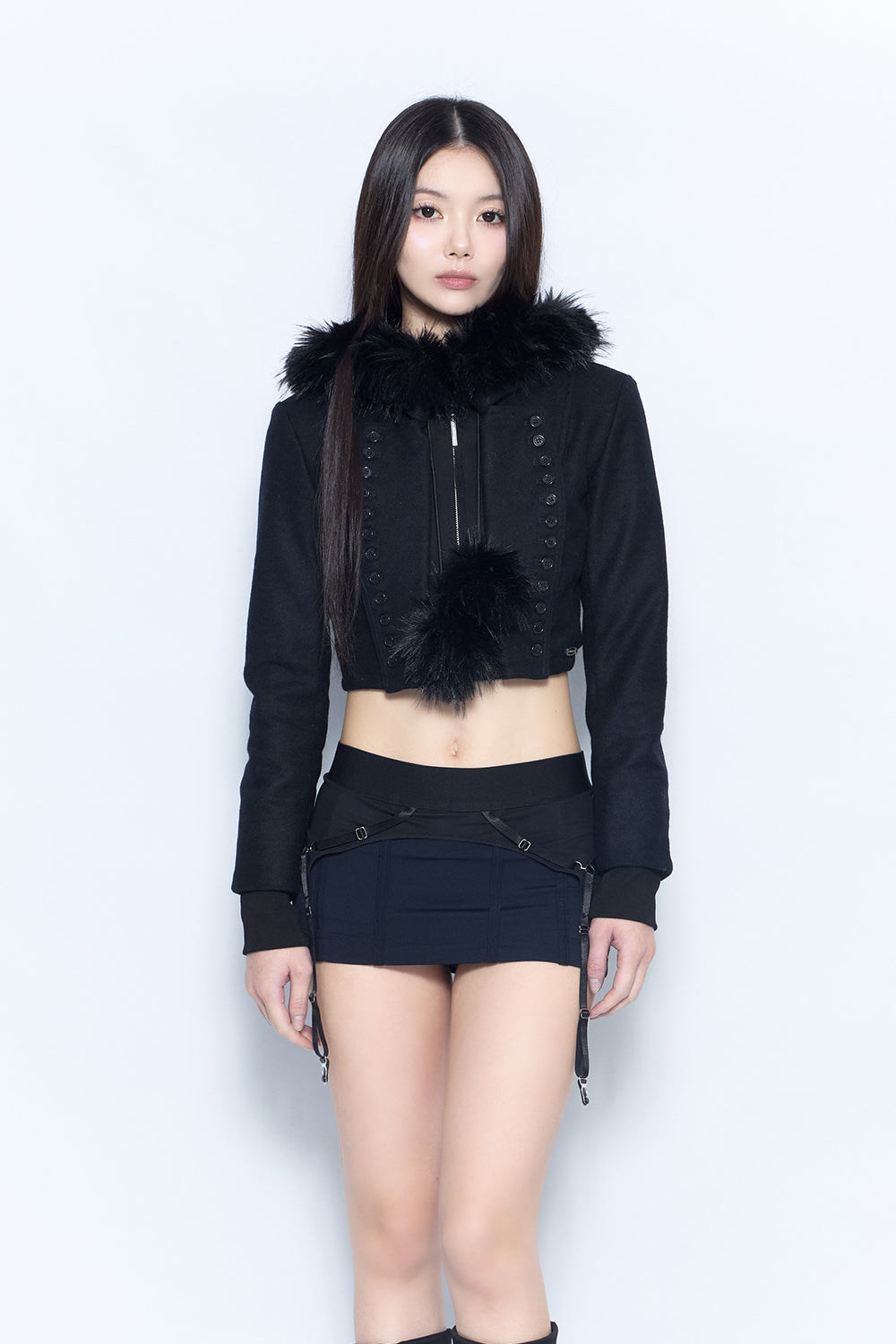 layered trim jacket