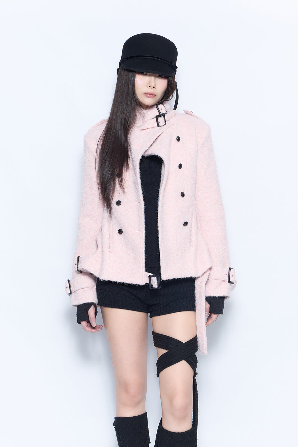 sculpt boucle coat