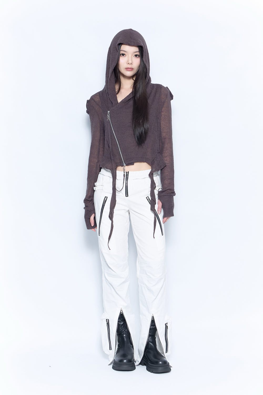 zip structure pants