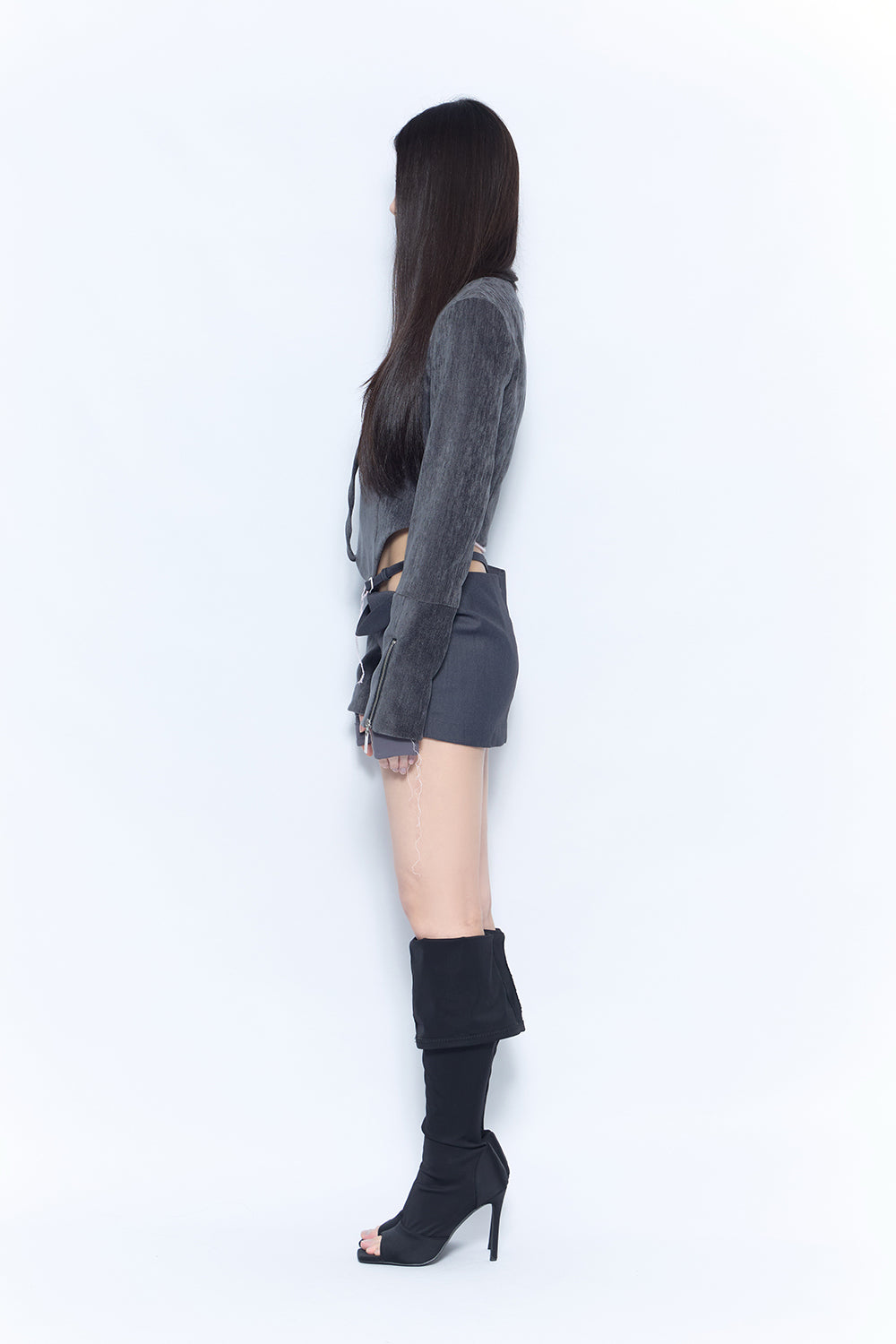 draped skirt mini