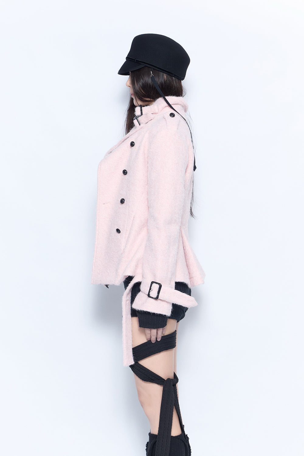 sculpt boucle coat