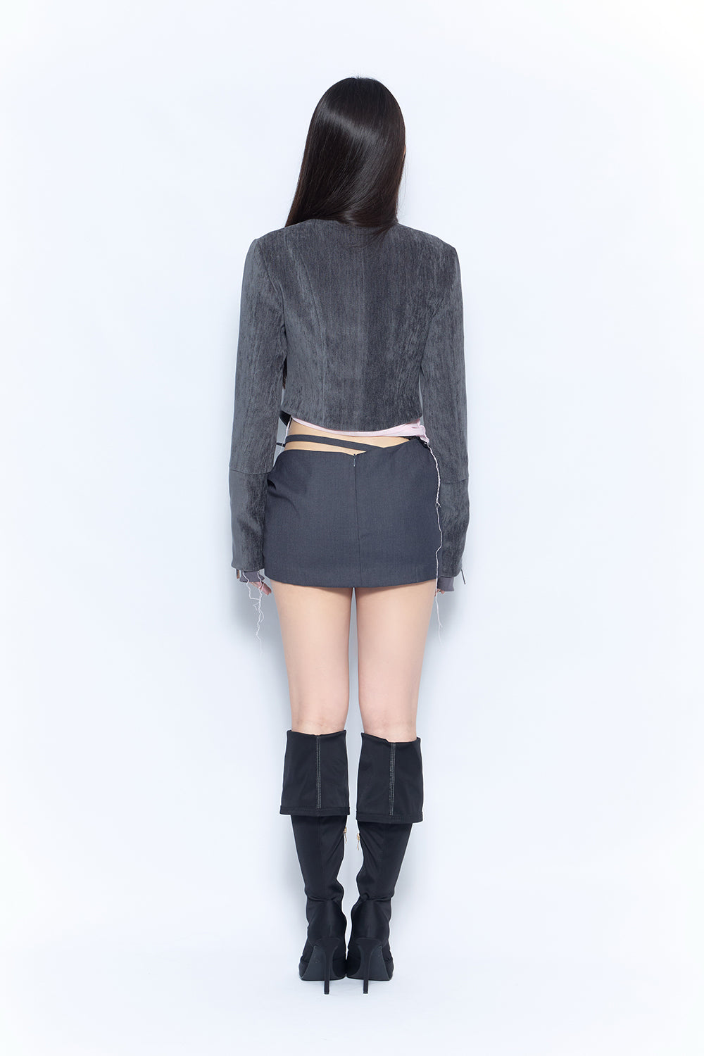 draped skirt mini