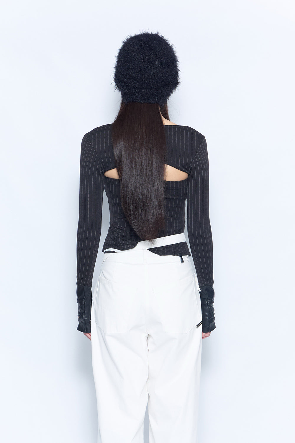 hook trim stripe tops