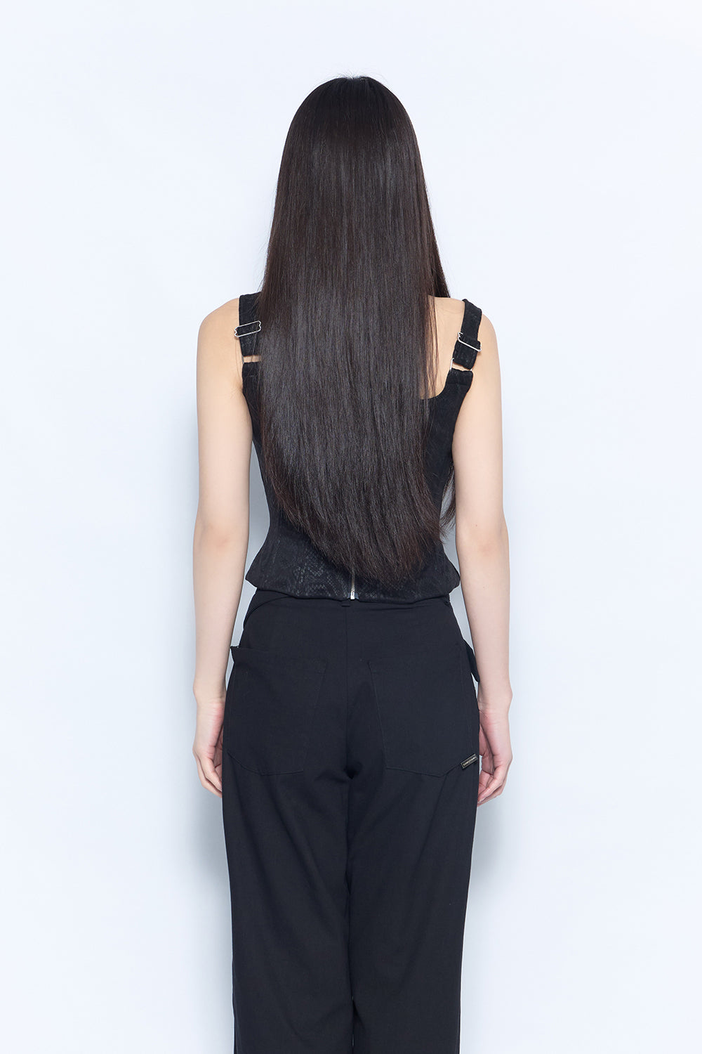 python fur corset tops