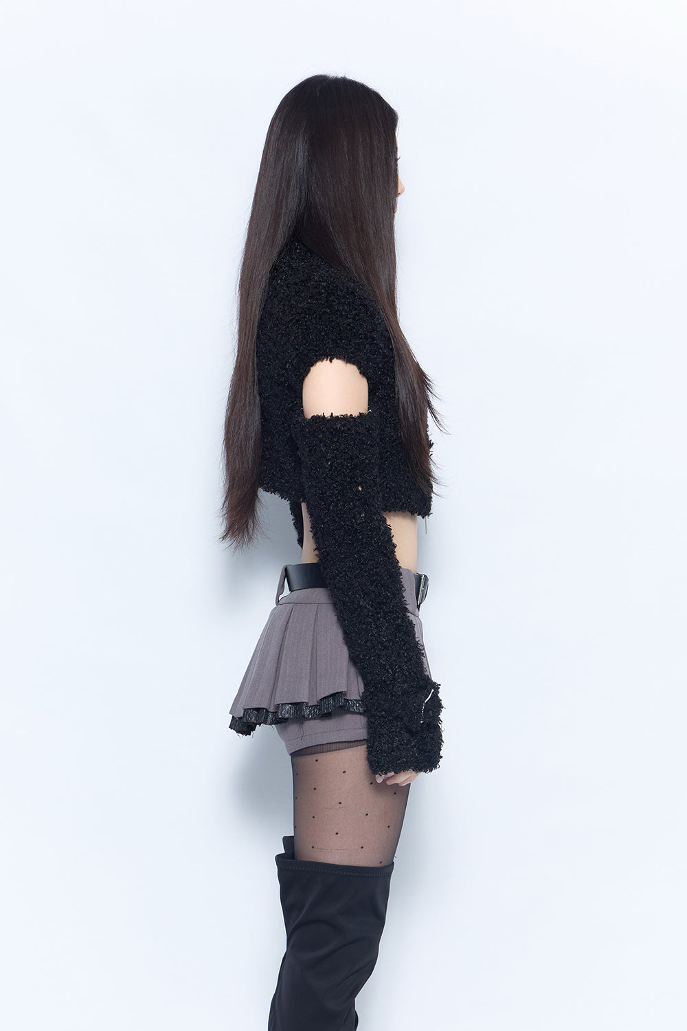 hand knit zip jacket