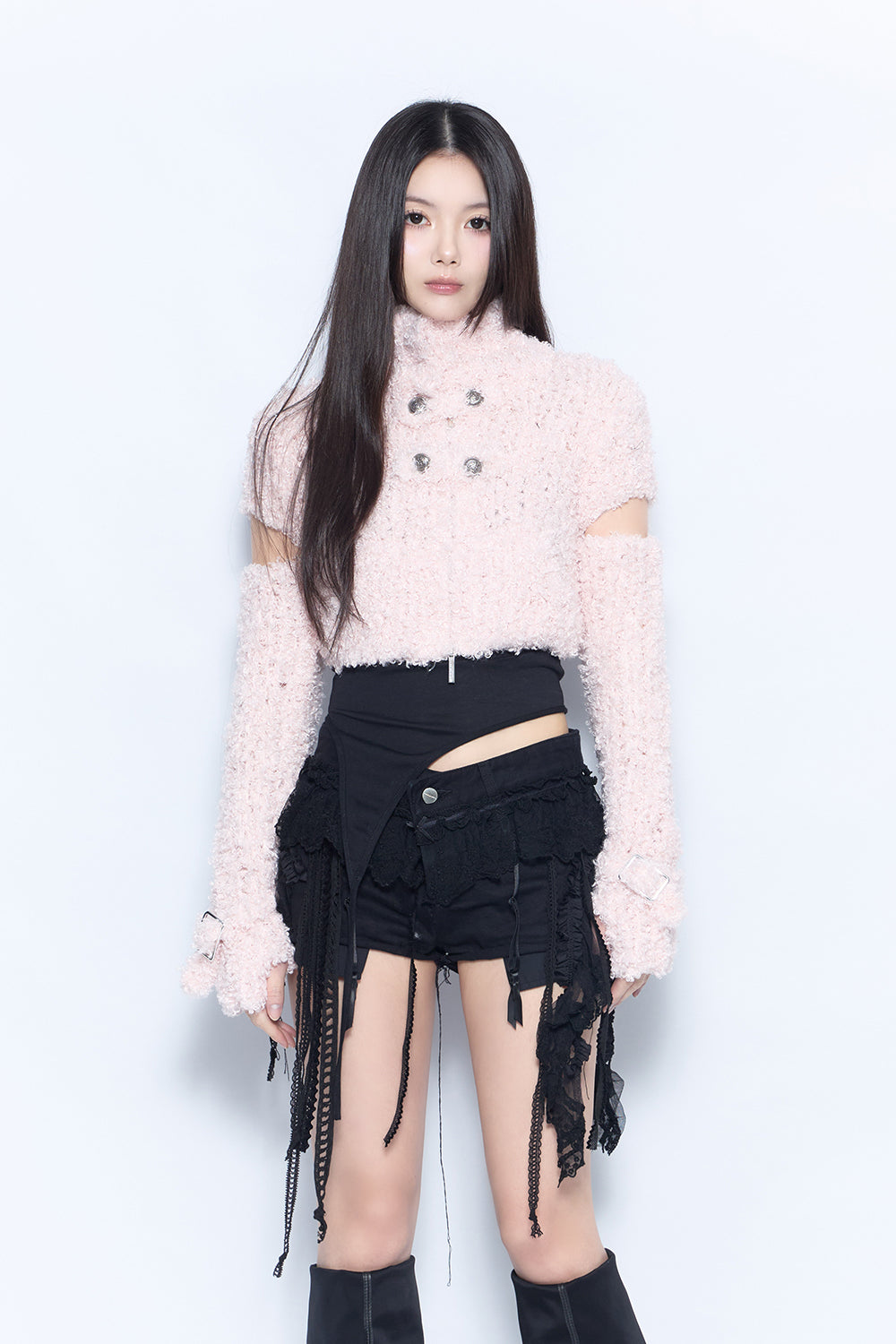 hand knit zip jacket