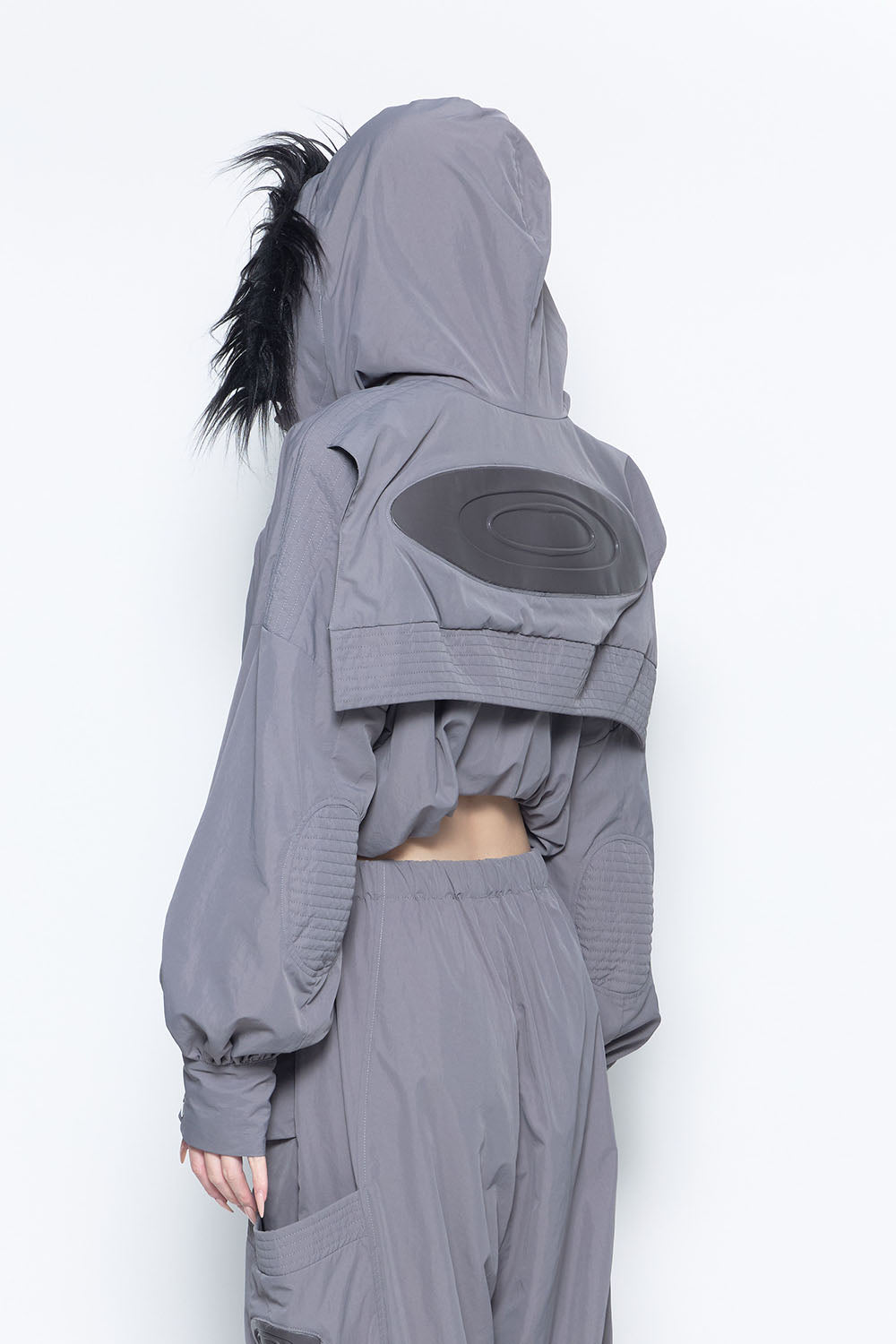 S eyelet nylon jacket